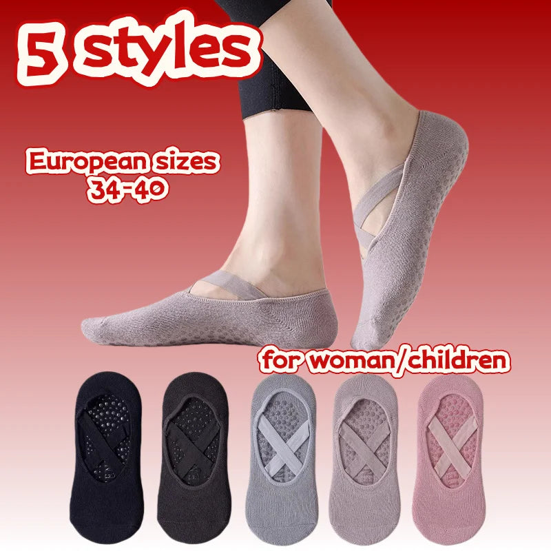 Colorful Lace-up Yoga Socks