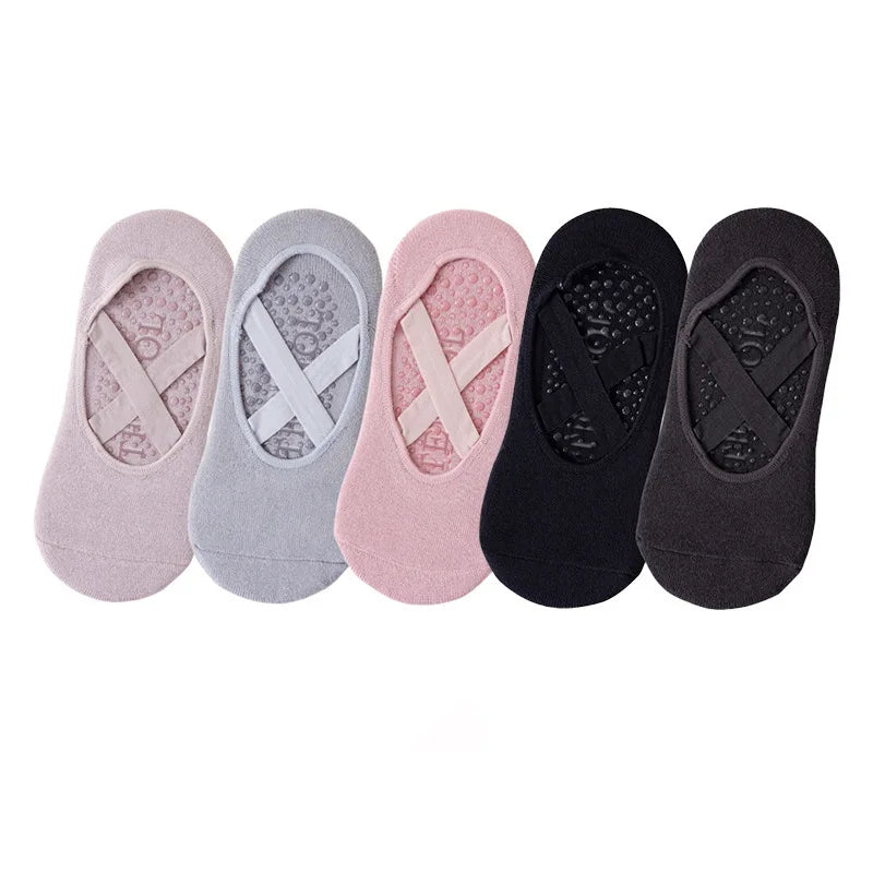 Colorful Lace-up Yoga Socks