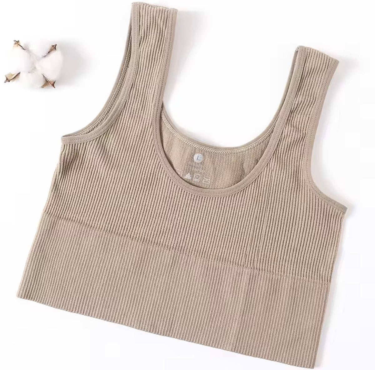 Seamless Ribbed Cropped Tank