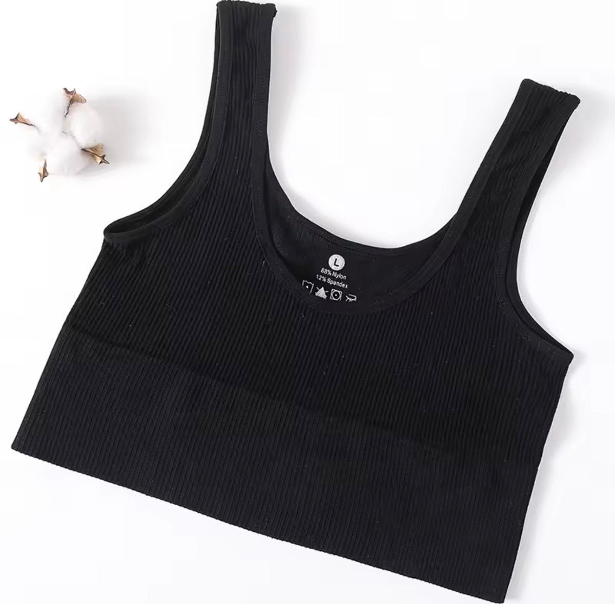 Seamless Ribbed Cropped Tank