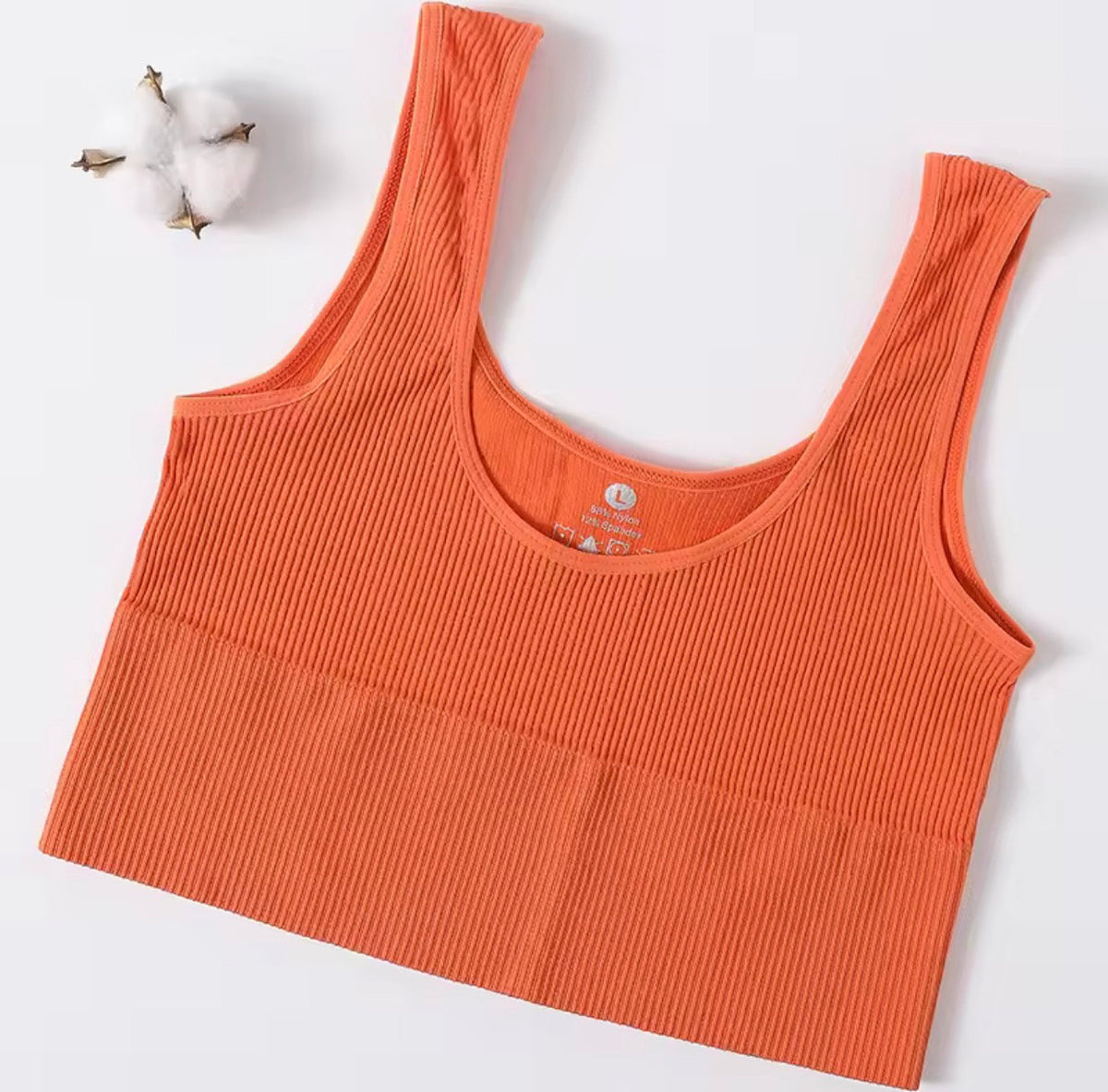Seamless Ribbed Cropped Tank