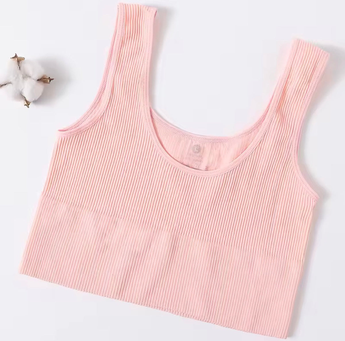 Seamless Ribbed Cropped Tank