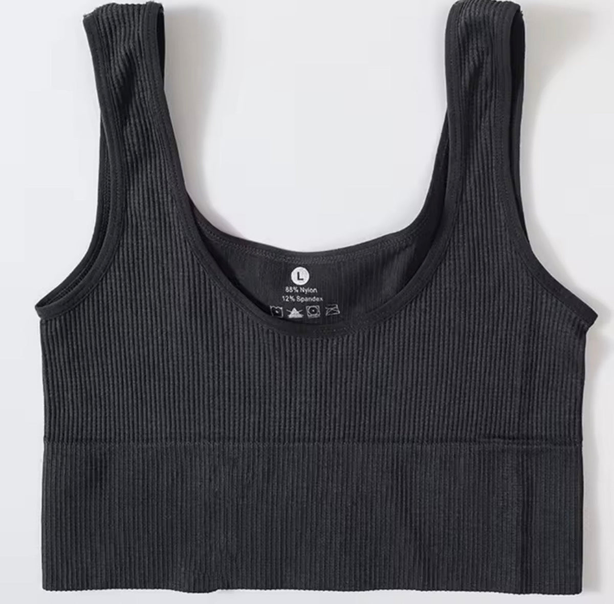 Seamless Ribbed Cropped Tank