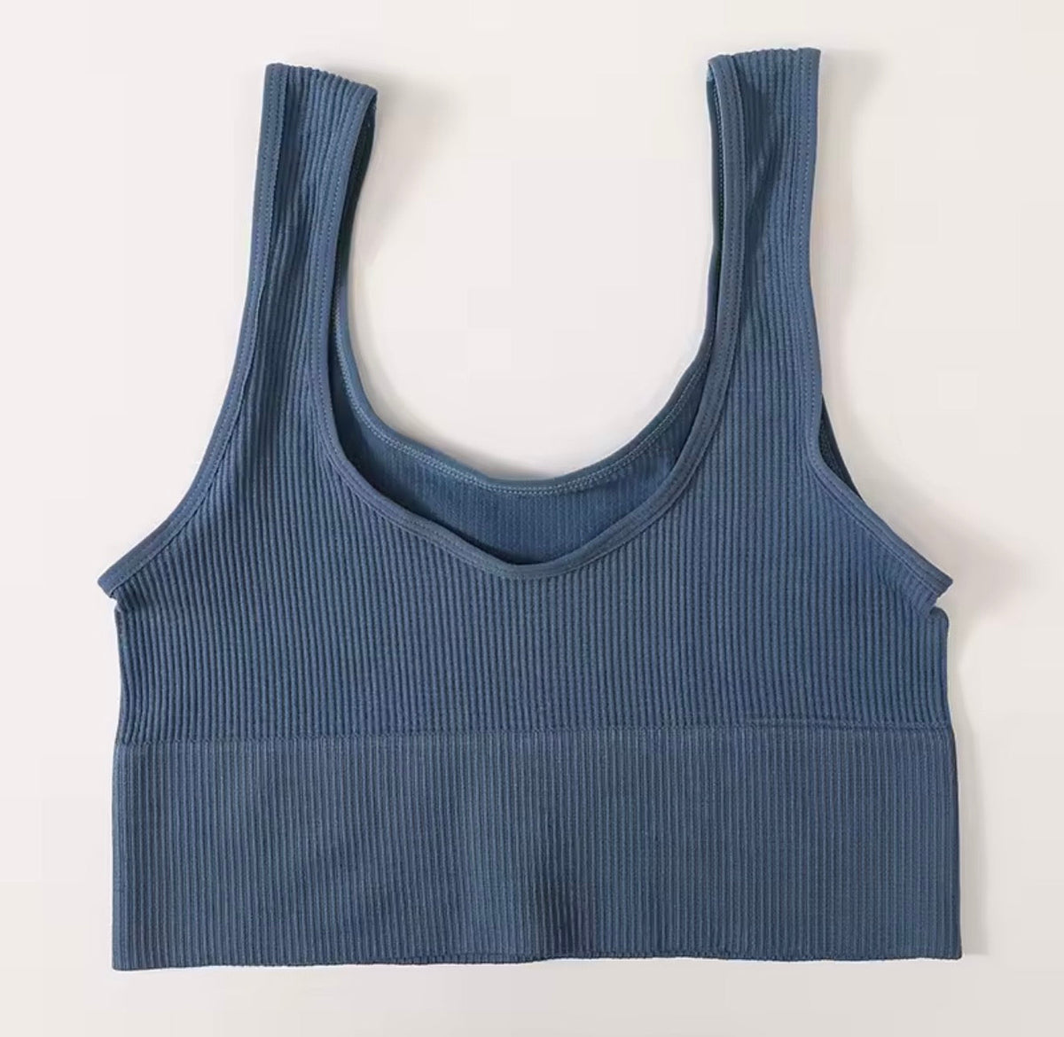 Seamless Ribbed Cropped Tank