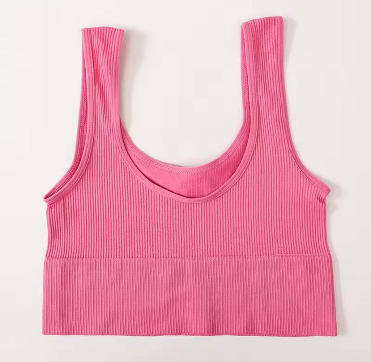 Seamless Ribbed Cropped Tank