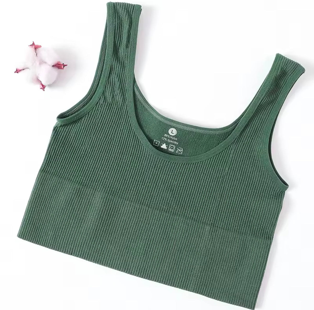 Seamless Ribbed Cropped Tank