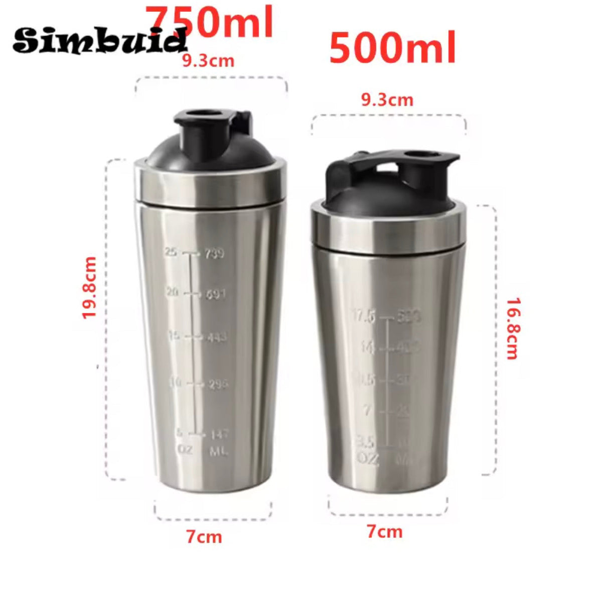 Stainless Steel Protein Shaker