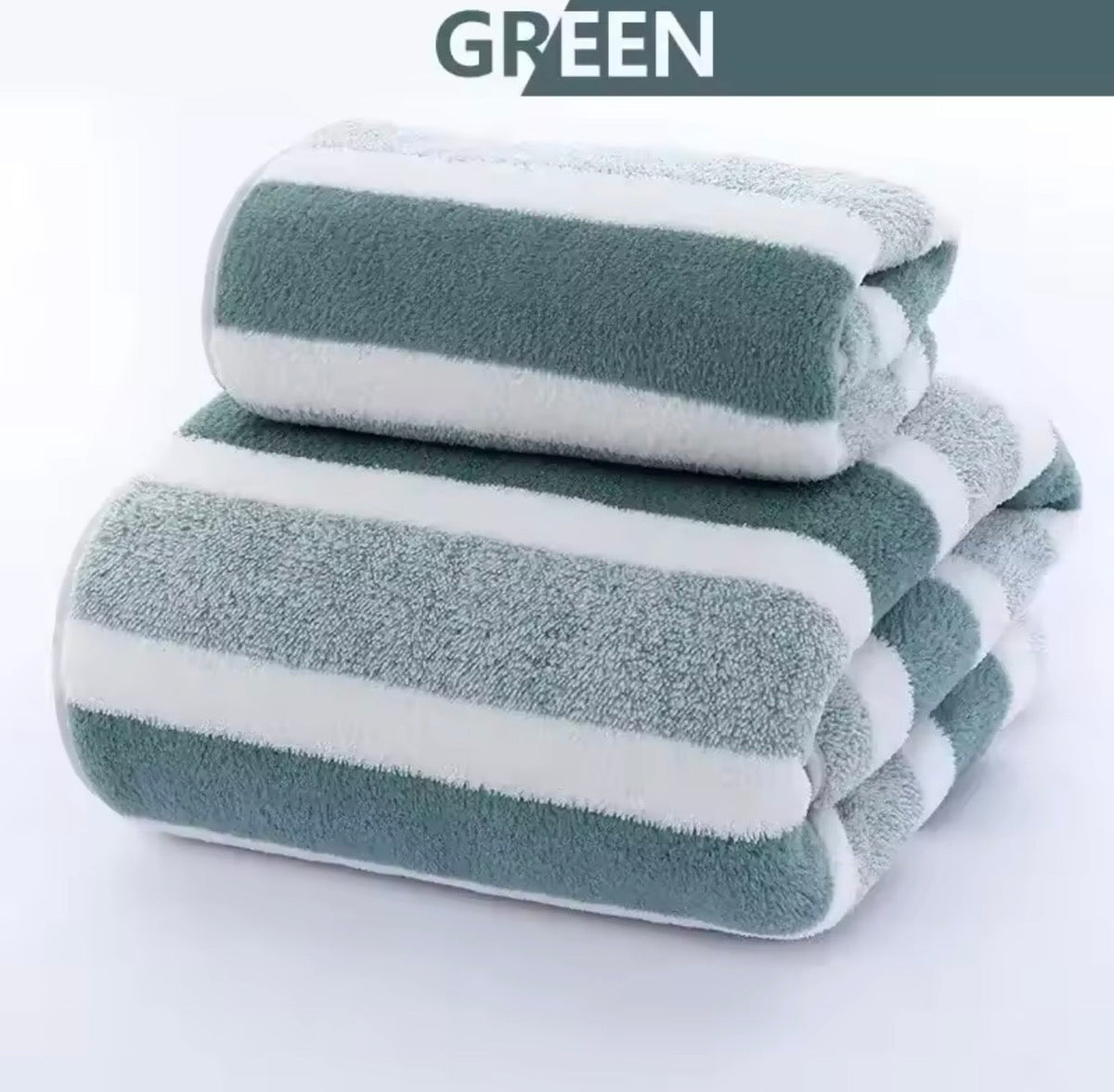 Soft Striped Quick-Dry Towels