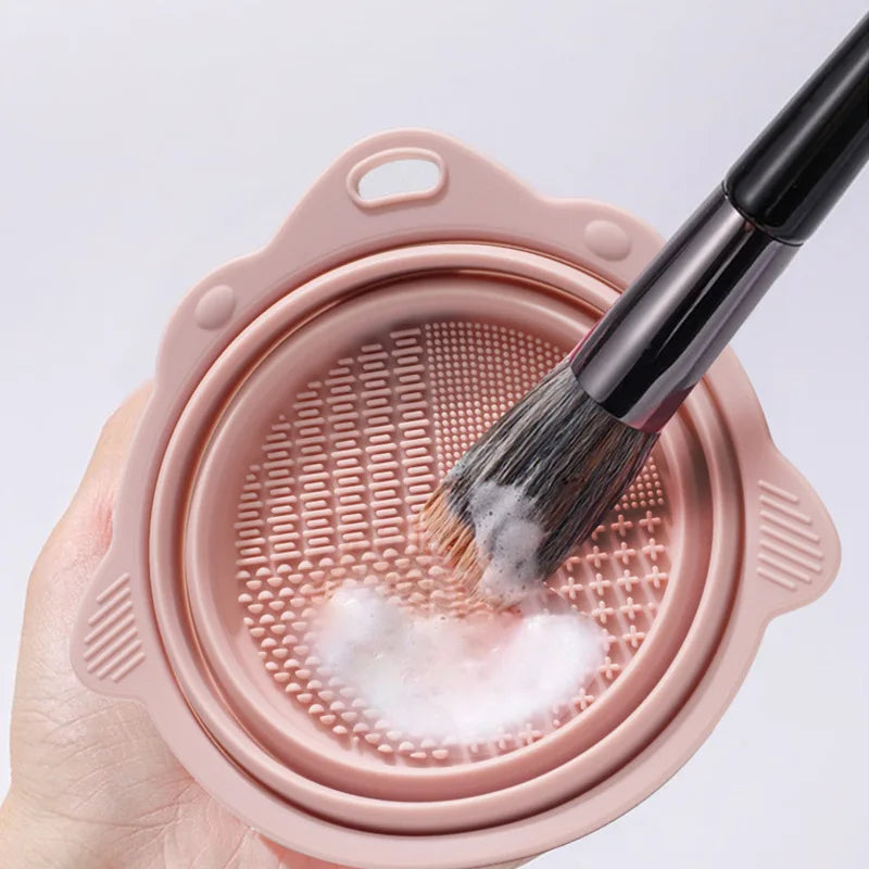 Silicone Makeup Brush Cleaner Bowl
