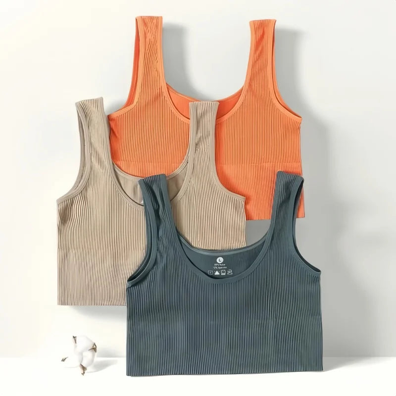 Seamless Ribbed Cropped Tank